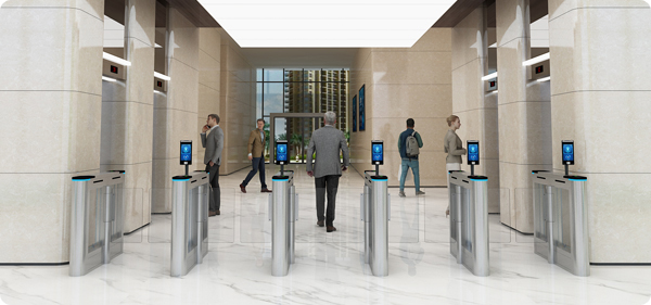 Rakinda人臉識別門禁搭配通道閘在社區(qū)、學校、樓宇及酒店等場景的應用